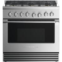 Fisher & Paykel - 4.8 Cu. Ft. Self-Cleaning Freestanding Dual Fuel Convection Range - Stainless steel - Front_Zoom