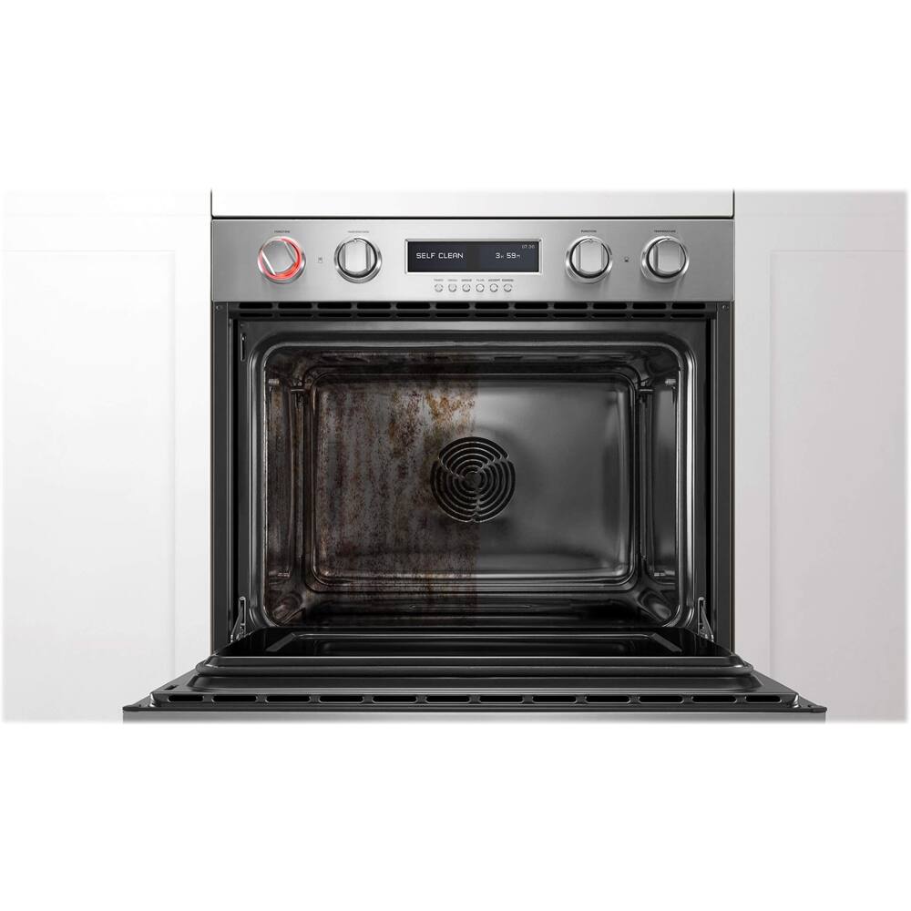 Alt View 12. Fisher & Paykel - Professional 29.8" Built-In Single Electric Convection Wall Oven - Stainless Steel.