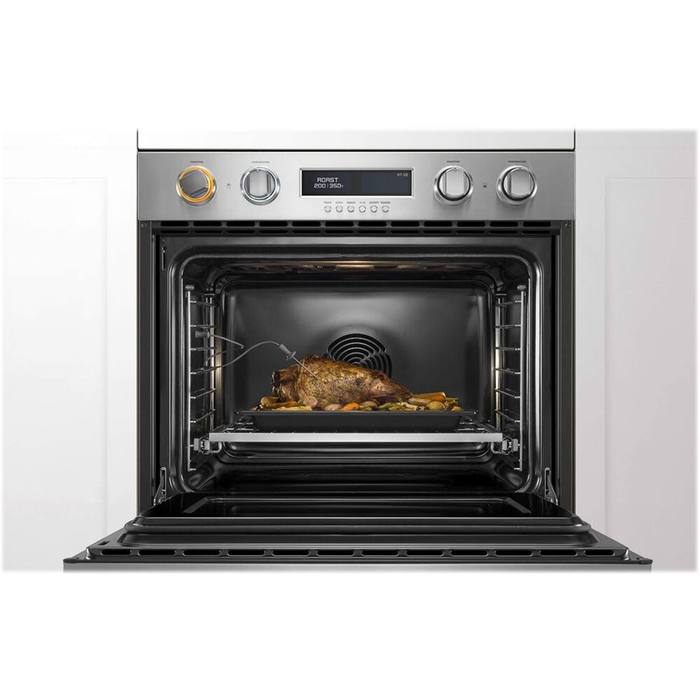 Alt View 13. Fisher & Paykel - Professional 29.8" Built-In Single Electric Convection Wall Oven - Stainless Steel.