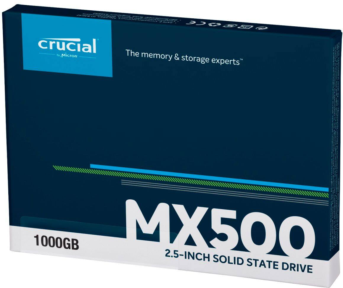 Alt View 13. Crucial - MX500 1TB Internal SSD SATA - Gray.