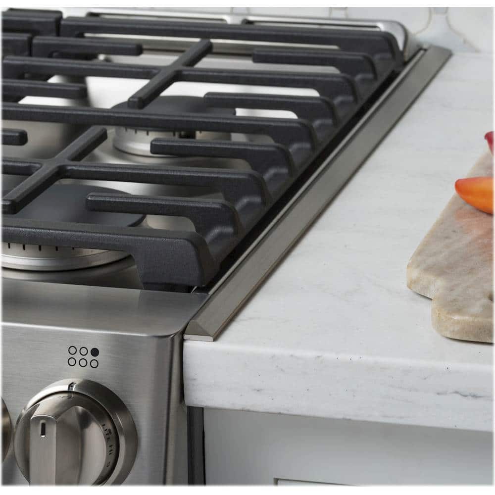 Alt View 12. GE - 30" Slide-in Range Filler Kit - Stainless Steel.