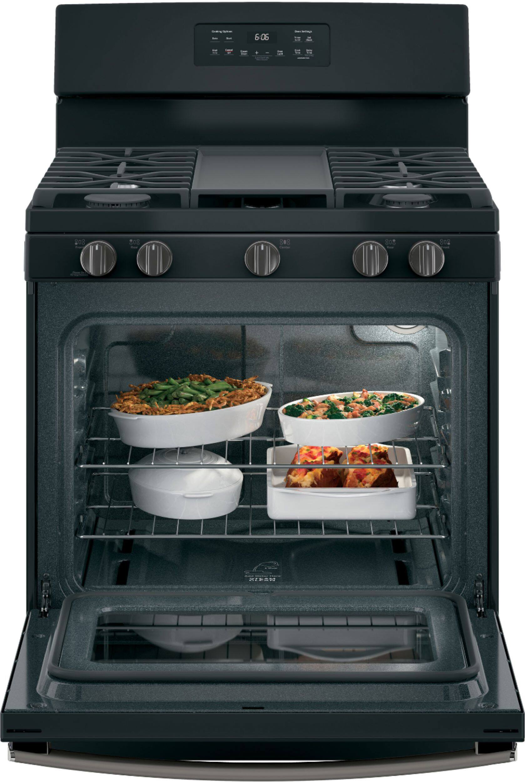 Alt View 2. GE - 5.0 Cu. Ft. Freestanding Gas Range.