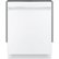 Alt View 11. GE - 24" Top Control Built-In Dishwasher with Stainless Steel Tub - White.