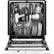 Alt View 13. GE - 24" Top Control Built-In Dishwasher with Stainless Steel Tub - White.