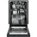 Alt View Zoom 13. GE Profile - 18" Top Control Built-In Dishwasher with Stainless Steel Tub - Black.
