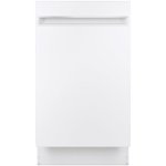 Front Zoom. GE Profile - 18" Top Control Built-In Dishwasher with Stainless Steel Tub - White.