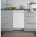 Alt View 14. GE Profile - 18" Top Control Built-In Dishwasher with Stainless Steel Tub - White.