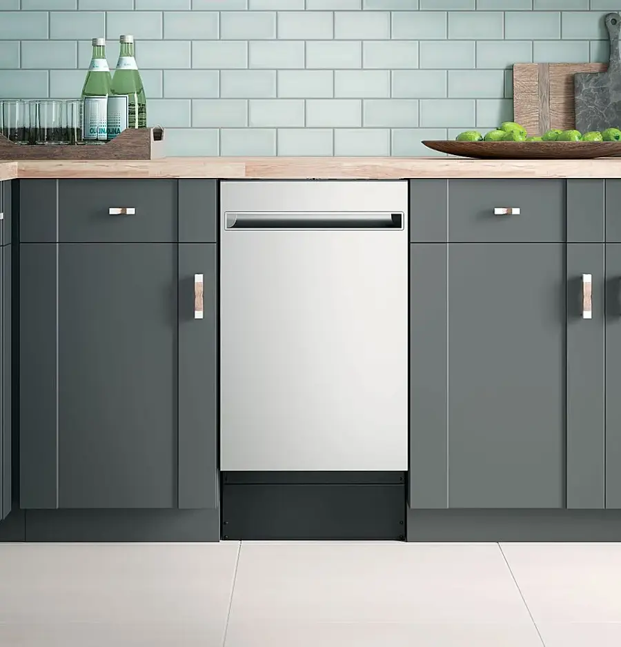 Alt View 13. Haier - 18" Front Control Built-In Dishwasher with Stainless Steel Tub - Stainless Steel.