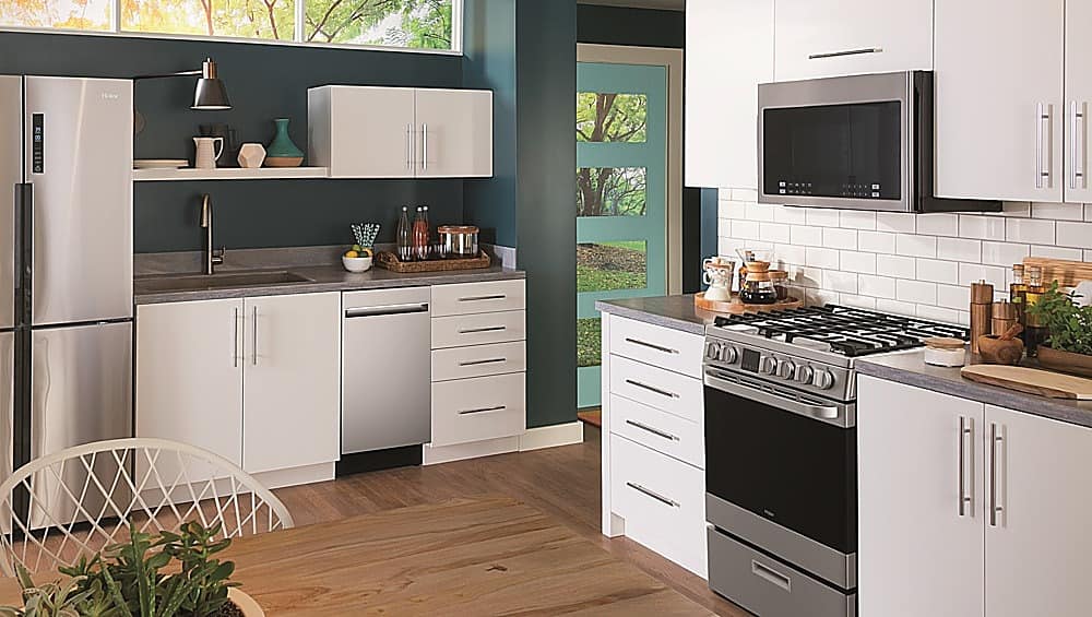 Alt View 16. Haier - 18" Front Control Built-In Dishwasher with Stainless Steel Tub - Stainless Steel.