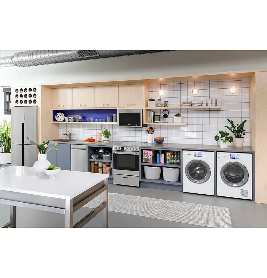 Alt View 19. Haier - 18" Front Control Built-In Dishwasher with Stainless Steel Tub - Stainless Steel.