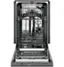 Alt View 1. Haier - 18" Front Control Built-In Dishwasher with Stainless Steel Tub - Stainless Steel.
