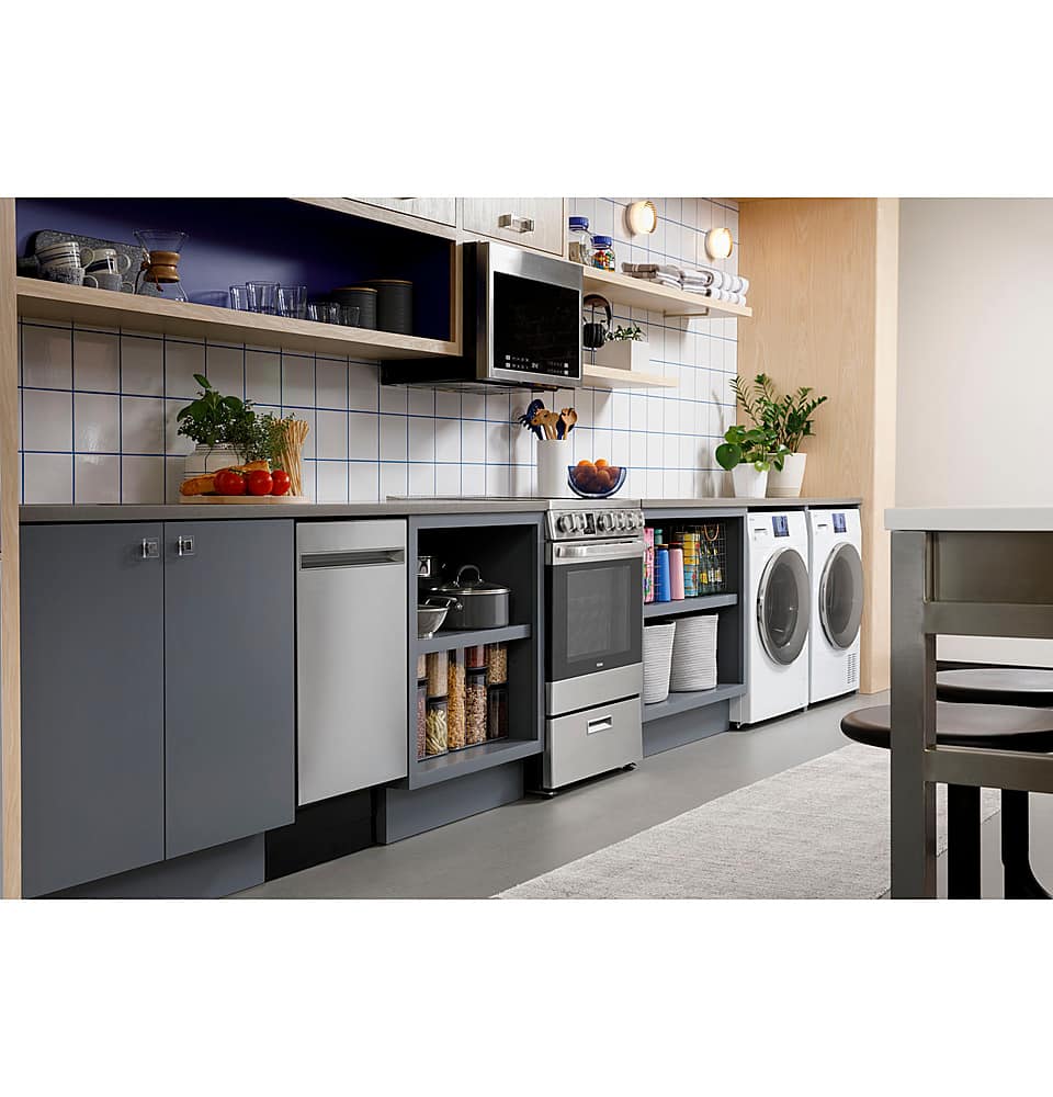 Alt View 23. Haier - 18" Front Control Built-In Dishwasher with Stainless Steel Tub - Stainless Steel.