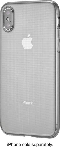 Dynex™ - Ultrathin Case for Apple® iPhone® X and XS - Black/Semi-Clear