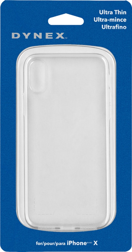 dynex - ultrathin case for apple iphone x and xs - clear dynex - ultrathin case for apple iphone x and xs - clear