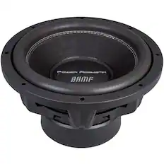 Front. Power Acoustik - BAMF Series 12" Dual-Voice-Coil 2-Ohm Subwoofer - Black.