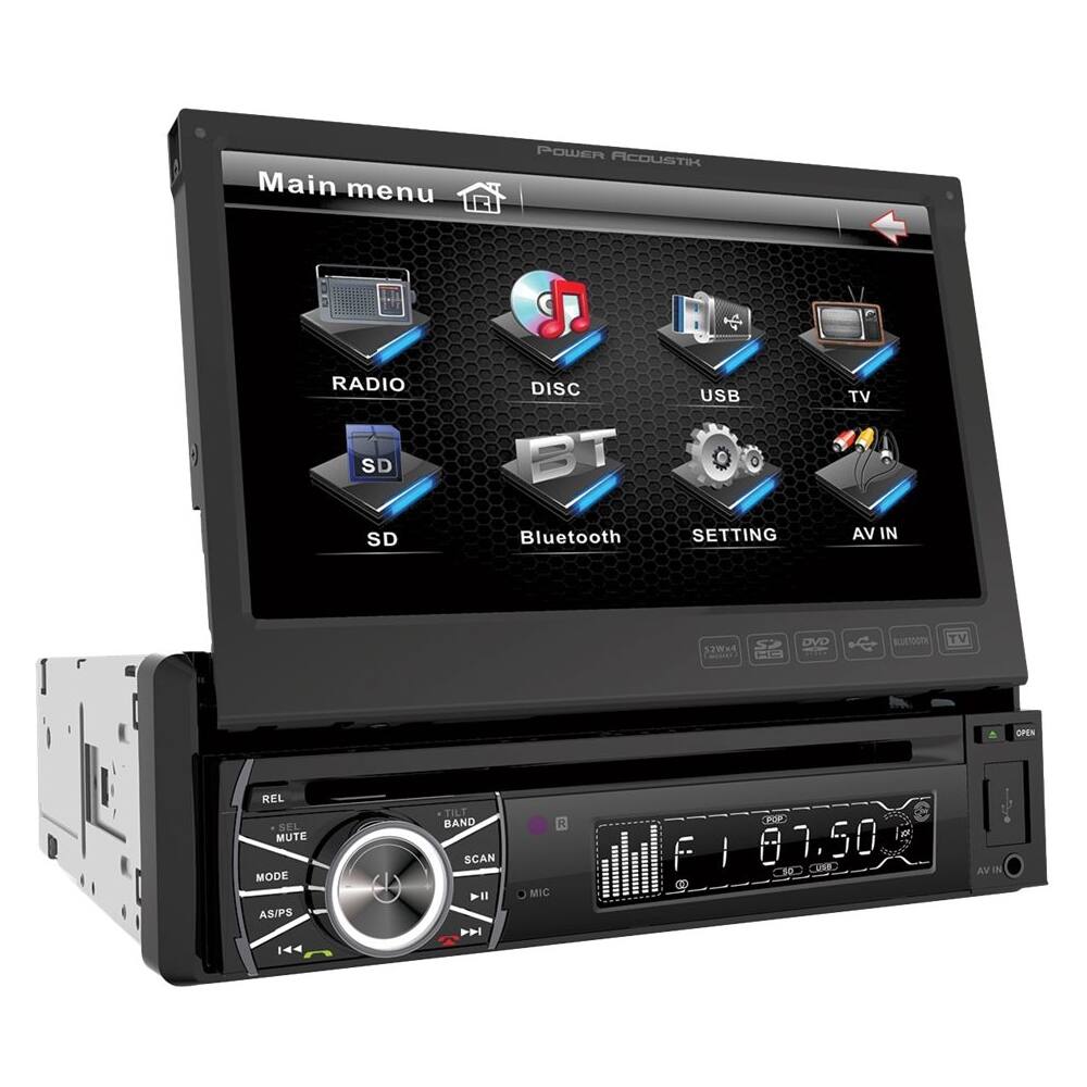 Best Buy Power Acoustik InDash CD/DVD/DM Receiver Builtin Bluetooth