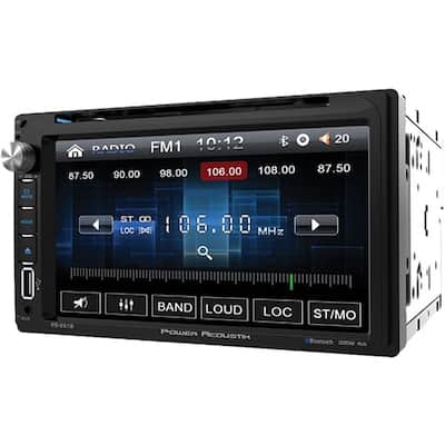 Power Acoustik - 6.5" - Built-in Bluetooth - In-Dash CD/DVD/DM Receiver - Black