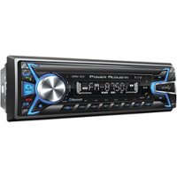 Power Acoustik - In-Dash Digital Media Receiver - Built-in Bluetooth with Detachable Faceplate - Black - Front_Zoom