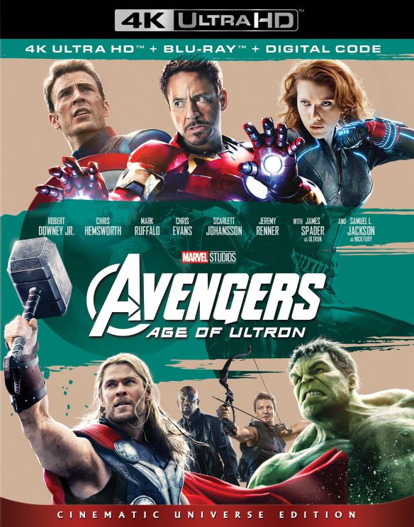 

Avengers: Age of Ultron [Includes Digital Copy] [4K Ultra HD Blu-ray/Blu-ray] [2015]