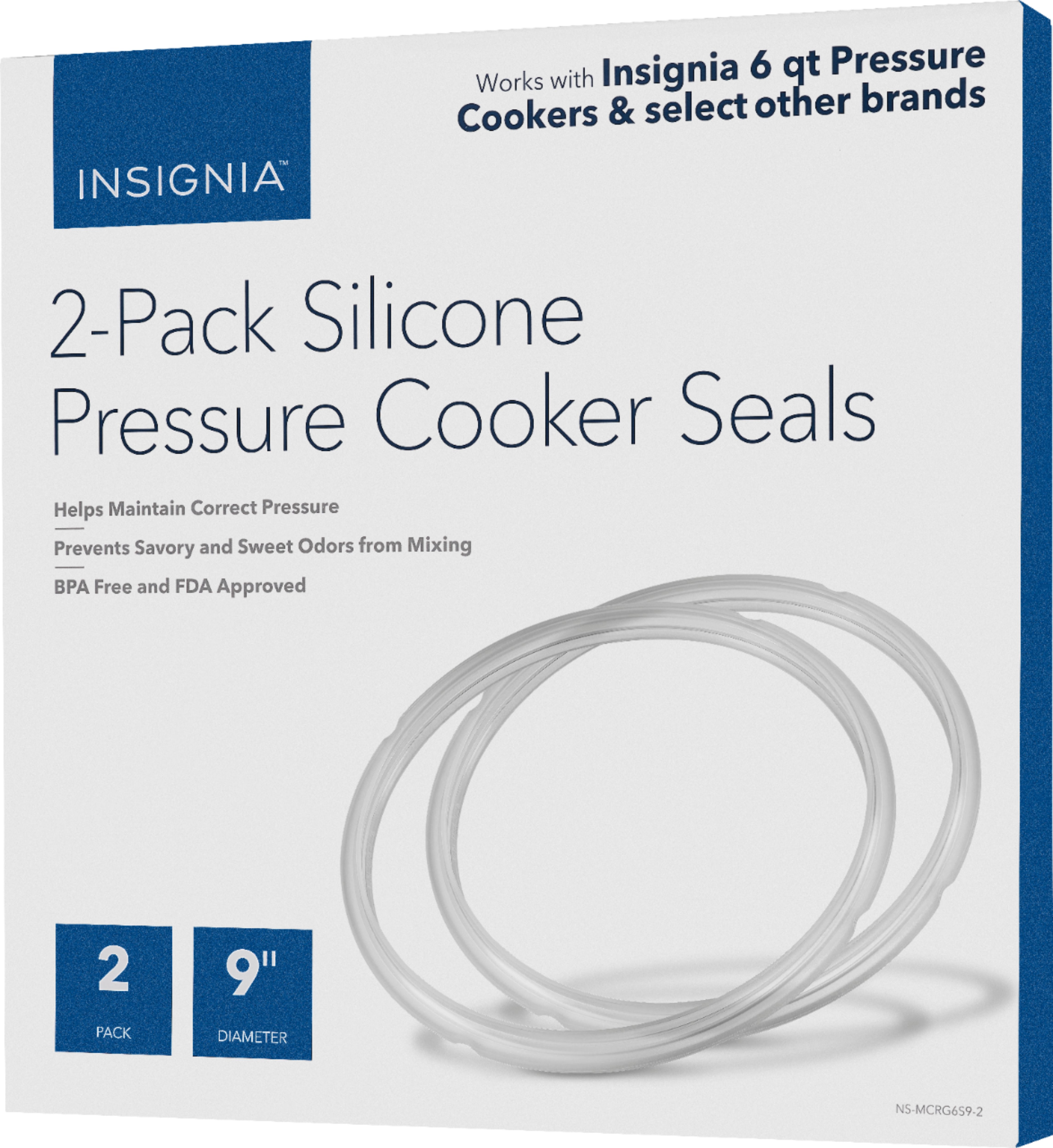 Silicone Sealing Ring Clear + Pressure Cookers Gasket + Universal  Replacement Floater and Sealer for 5/6 Quart Models