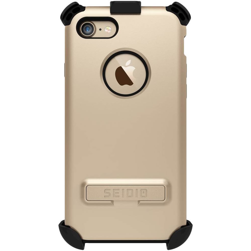 dilex combo case for apple iphone 7 and 8 - gold/black