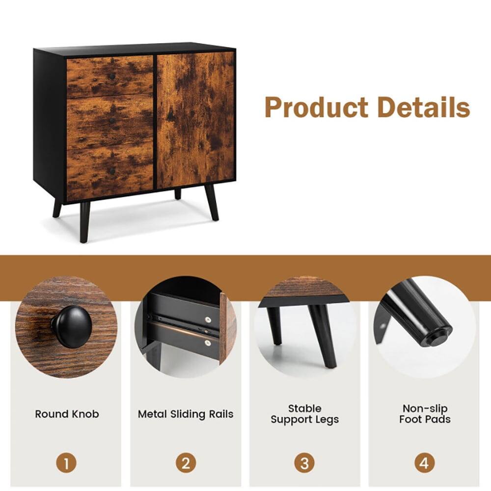 Product Details

1. Round Knob
2. Metal Sliding Rails
3. Stable Support Legs
4. Non-slip Foot Pads