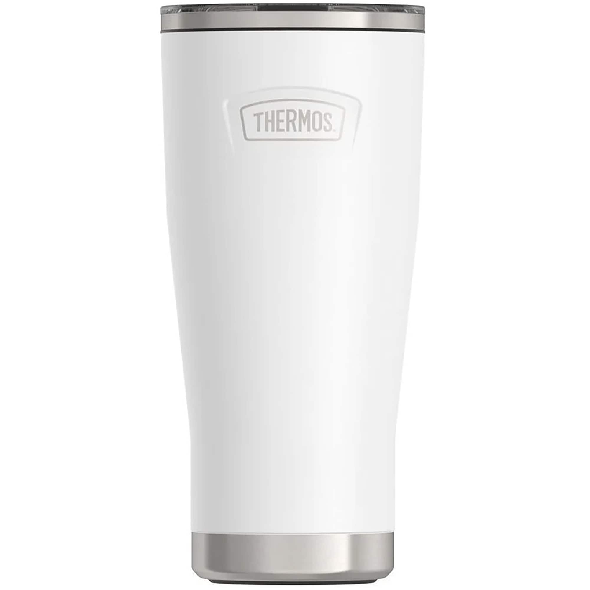 Front. Thermos - Thermos 24. oz Icon Insulated Stainless Steel Tumbler - Snow - Snow.