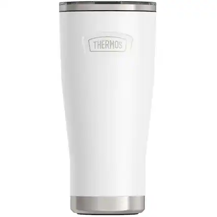 Front. Thermos - Thermos 24. oz Icon Insulated Stainless Steel Tumbler - Snow - Snow.
