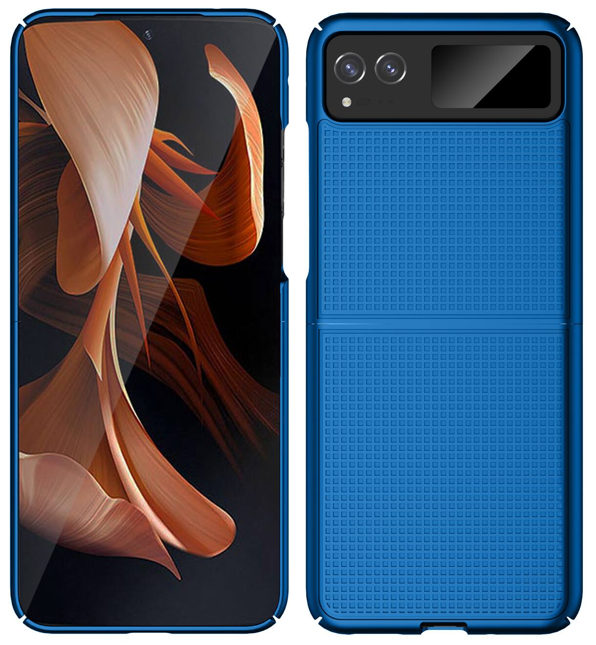 Alt View 4. Nakedcellphone - Slim Case for Motorola RAZR (2023) - Blue.