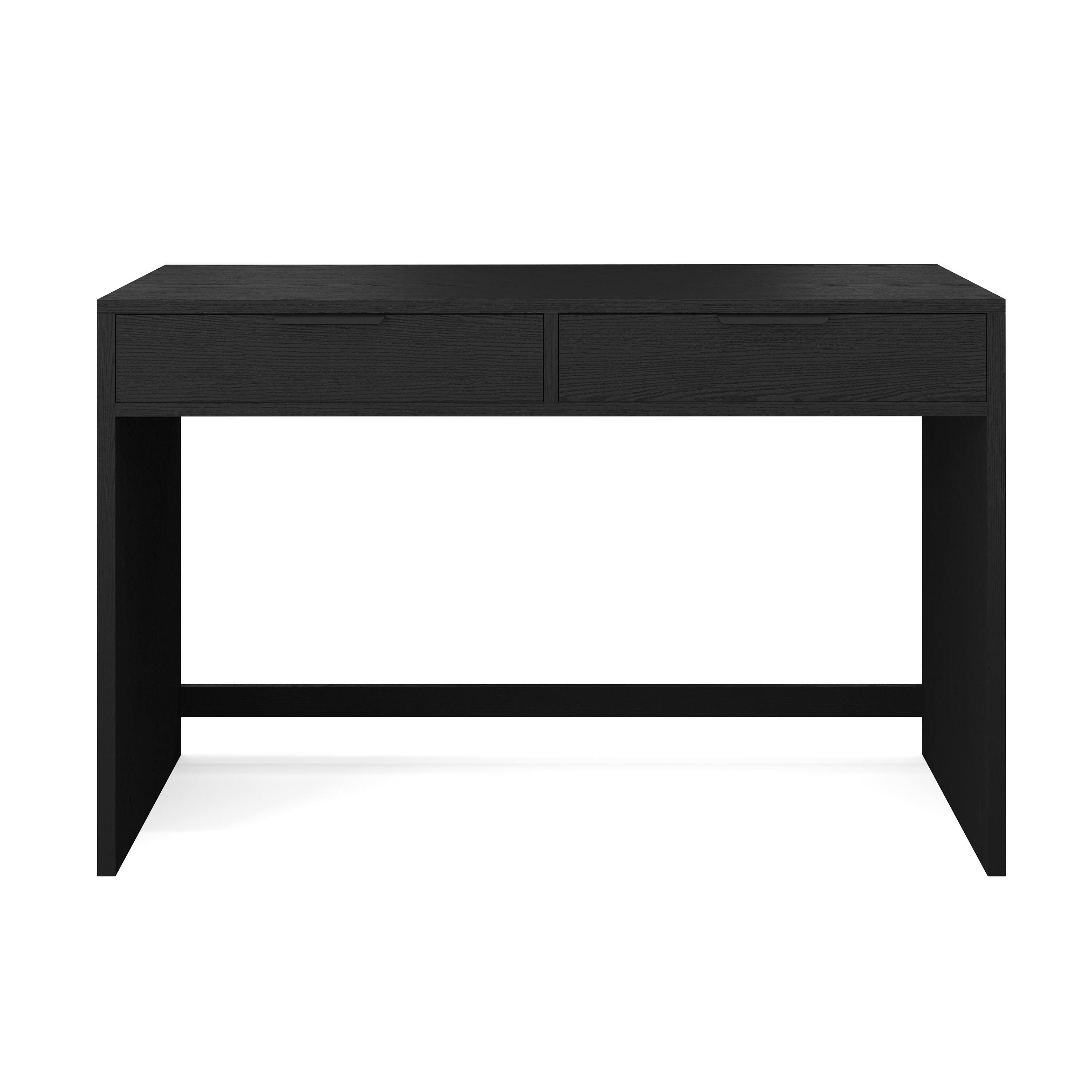 Alt View 9. Martha Stewart - Kayden Home Office Modular Desk with 2 Drawers - Black Frame/Oil Rubbed Bronzed Hardware.