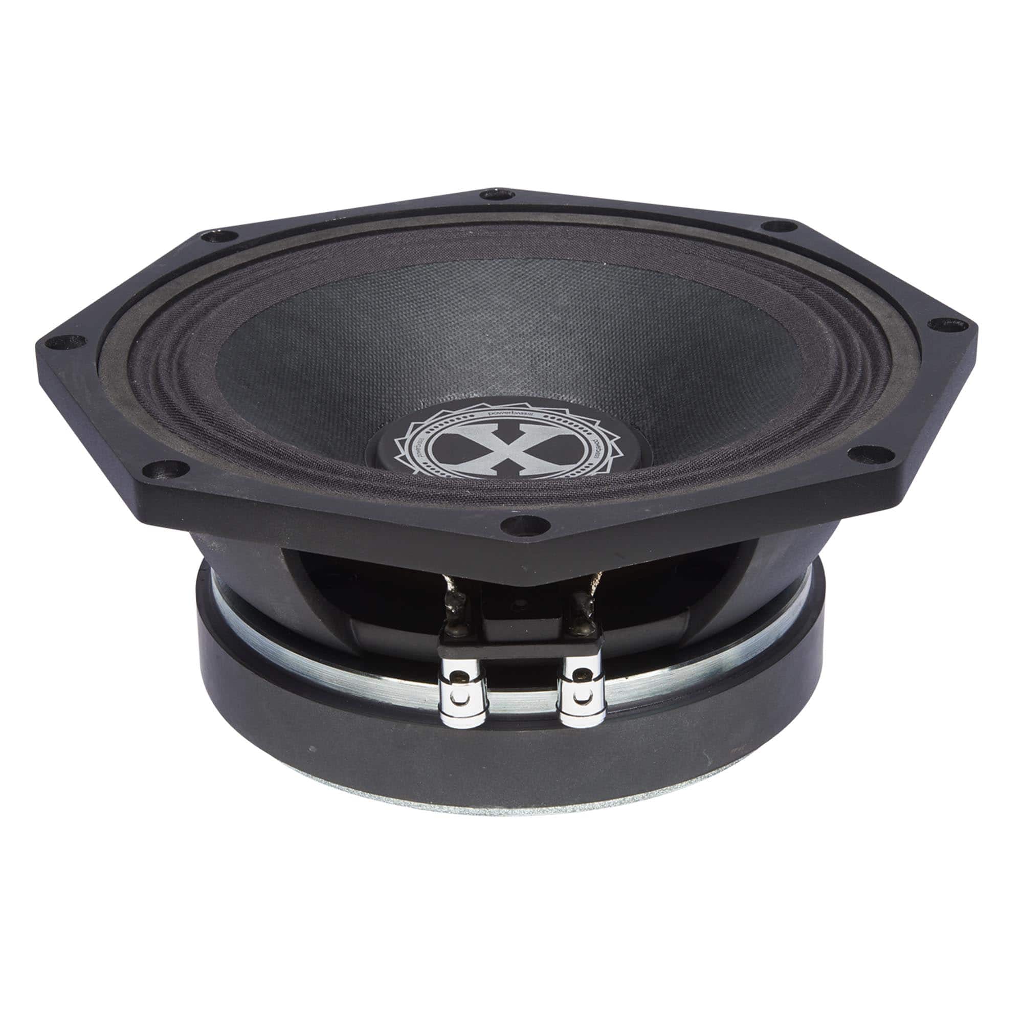 Powerbass - XPRO-8CX - 8" Cast Frame Midrange Driver 4-Ohm - Black/Gray