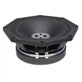 Powerbass - XPRO-8CX - 8" Cast Frame Midrange Driver 4-Ohm - Black/Gray