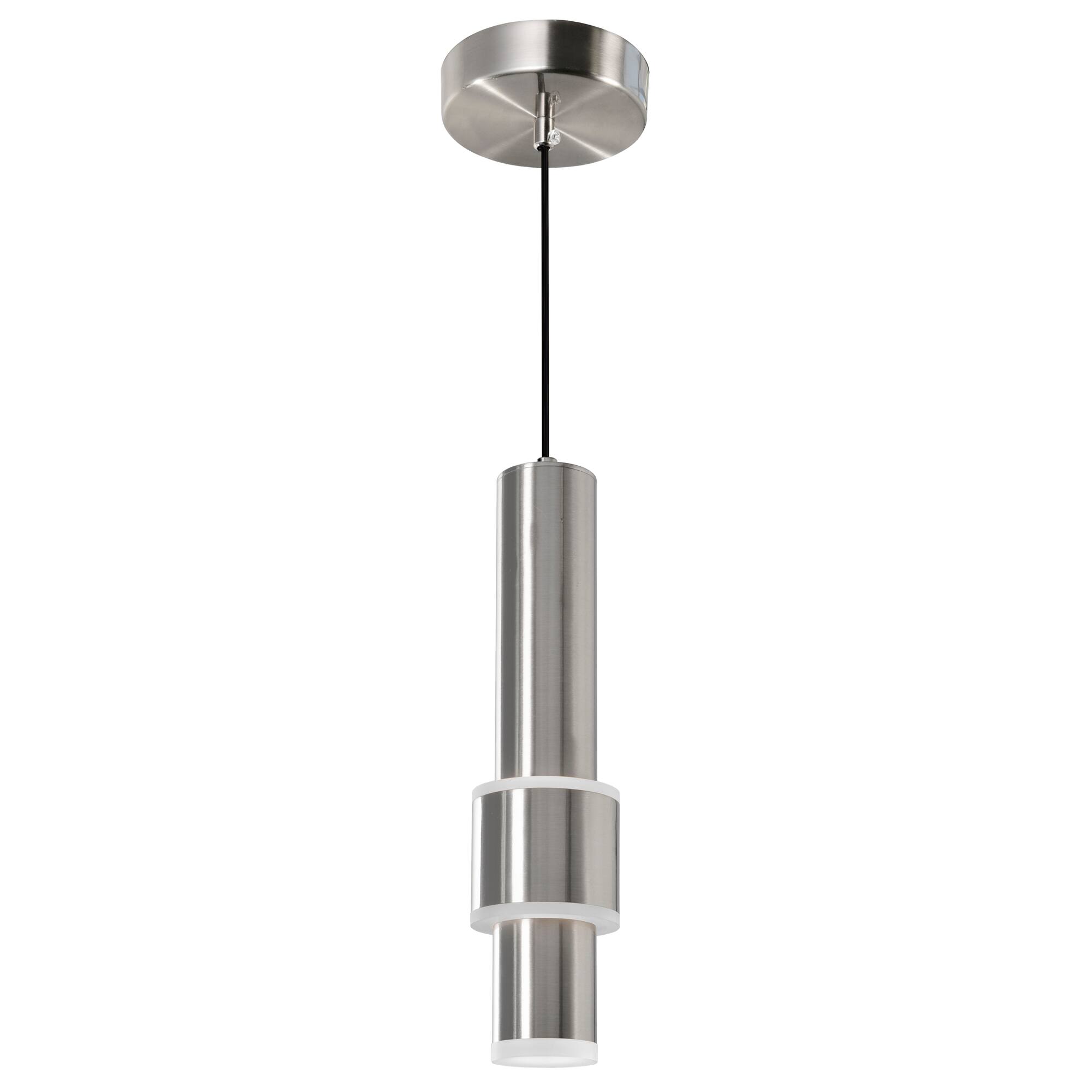 Alt View 1. CWI Lighting - Lena LED Integrated Mini Pendant With Satin Nickel Finish - Satin Nickel.