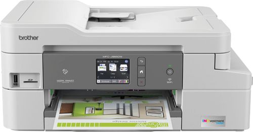Brother - INKvestment Tank MFC-J995DW Wireless All-In-One Inkjet Printer - White