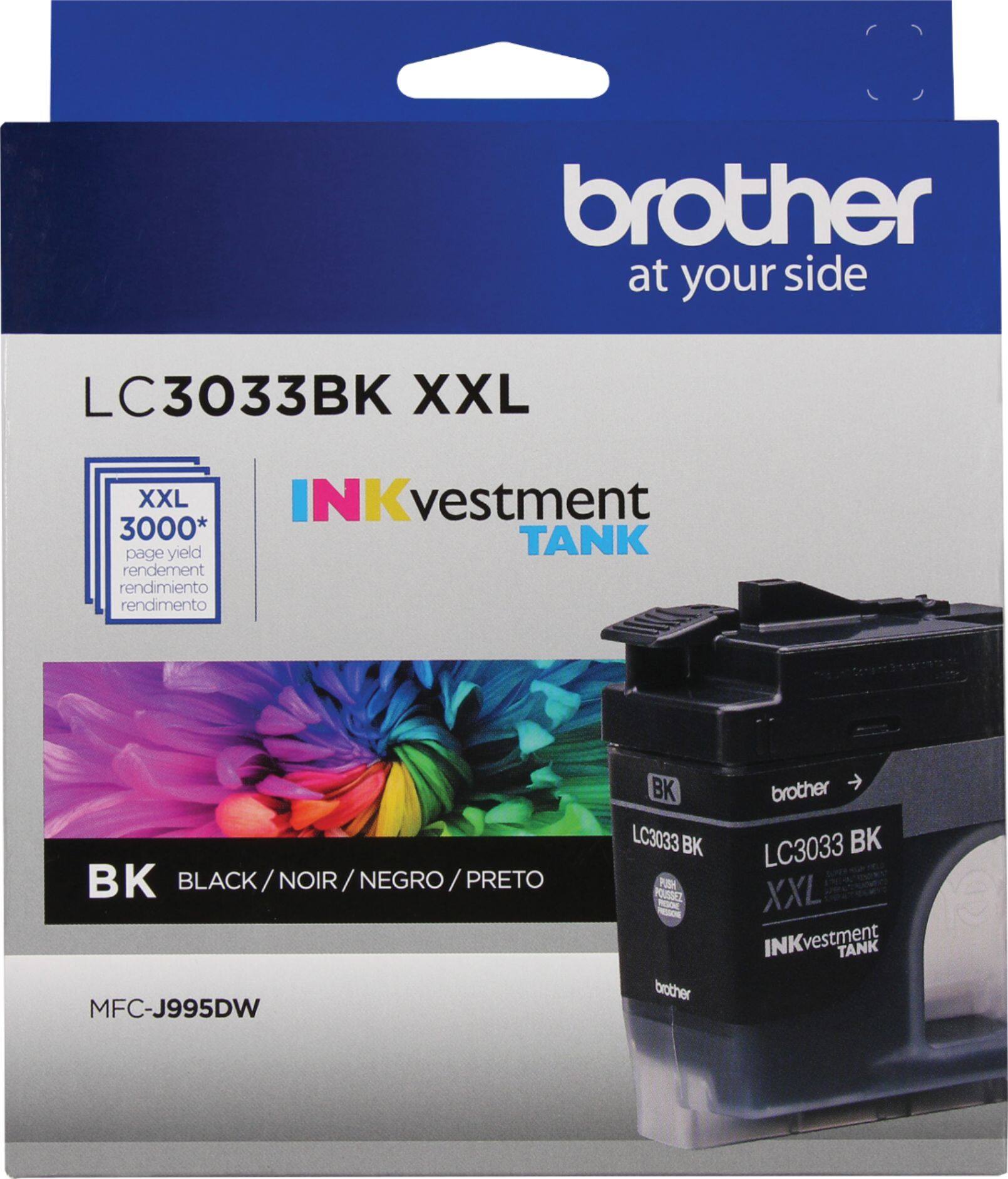 Alt View 12. Brother - LC3033BKS XXL Super High-Yield INKvestment Tank Ink Cartridge - Black.