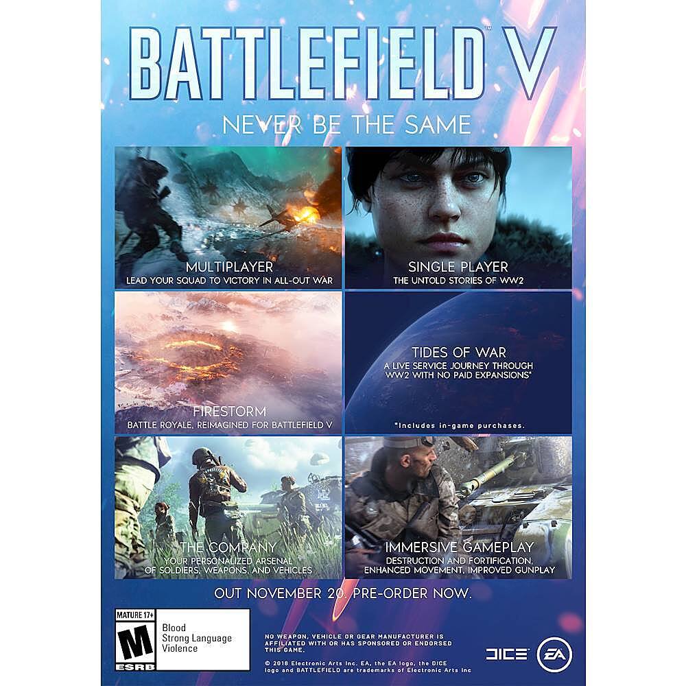 Alt View 12. Electronic Arts - Battlefield V. - M (Mature 17+)