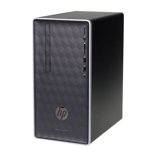 HP - Pavilion Desktop - Intel Core i5 - 8GB Memory - 1TB Hard Drive + 16GB Solid State Drive - Gray/Silver