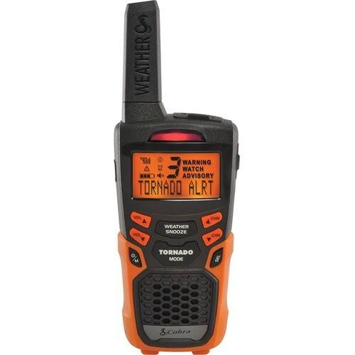 Front Standard. Cobra - Emergency & Weather Alert Radio - Orange.