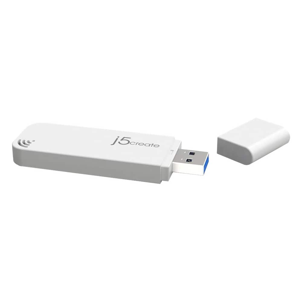 Best Buy j5create DualBand WirelessAC USB Network Adapter White JUE304