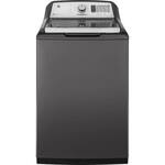 GE - 4.9 Cu. Ft. 13-Cycle Top-Loading Washer - Diamond Gray - Front_Standard