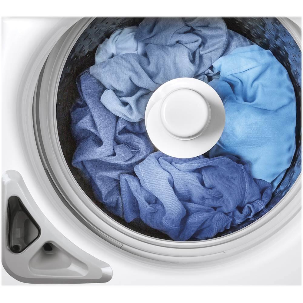 Alt View 11. GE - 4.9 Cu. Ft. 13-Cycle Top-Loading Washer - White on White/Silver.