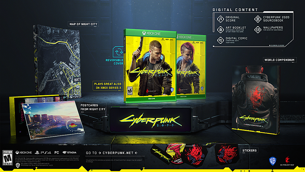 Antorchas Fascinante Fértil Cyberpunk 2077 Standard Edition Xbox One, Xbox Series X 1000746374 - Best  Buy