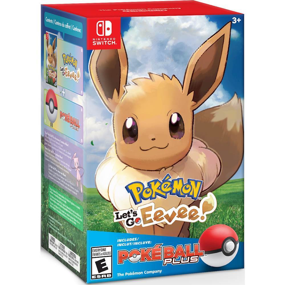 Pokémon: Let\'s Go, Eevee! Poké Ball Plus Bundle Nintendo Switch HACRADW3A -  Best Buy