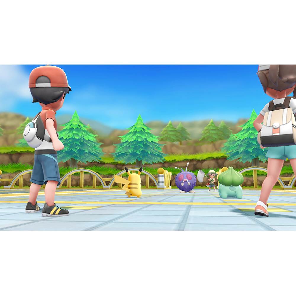 Best Buy: Nintendo Switch Pikachu & Eevee Edition with Pokémon: Let's Go,  Pikachu! + Poké Ball Plus Gray HACSKFALF