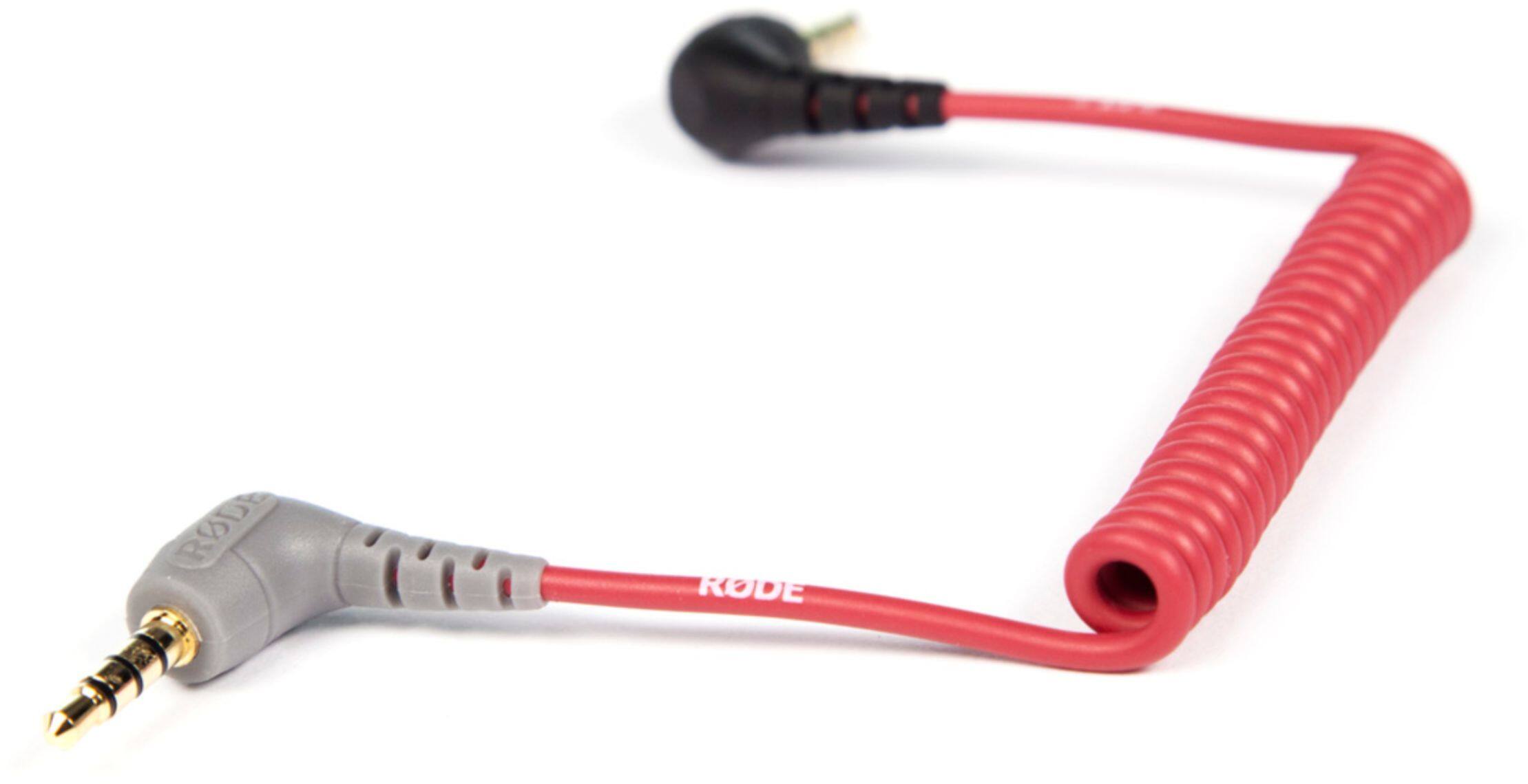 Alt View 1. RØDE - SC7 0.55' 3.5mm TRS to TRRS Patch Cable - Red.