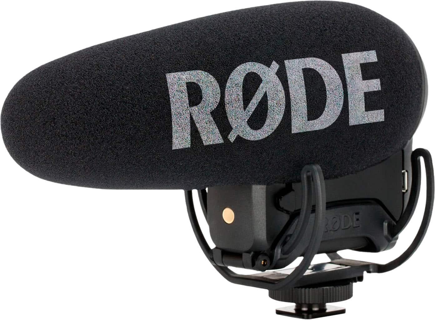 RØDE - VIDEOMIC PRO+ Premium On-Camera Microphone - Black - Front_Zoom