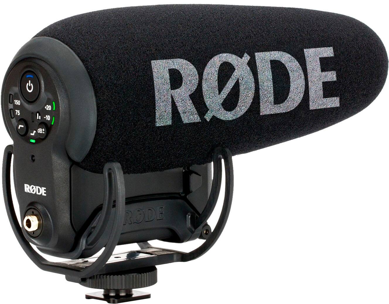 Alt View 12. RØDE - VIDEOMIC PRO+ Premium On-Camera Microphone - Black.