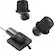 Front. Rowkin - Ascent Charge+ True Wireless In-Ear Headphones - Black.