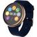 Alt View 14. MyKronoz - ZeRound2 Smartwatch 45mm - Pink Gold with Blue Silicone Band.