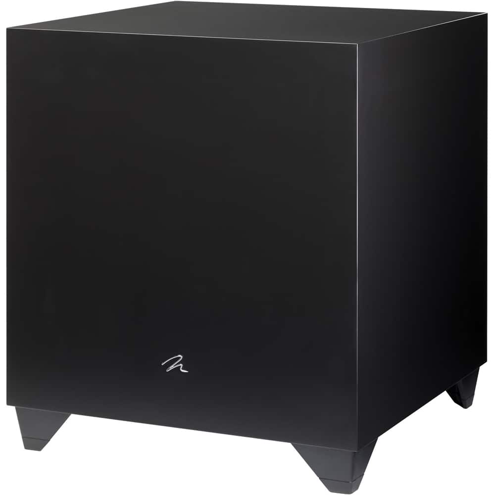 MartinLogan - Dynamo 1600X 15" 1800W Sealed, Powered Subwoofer, with Sub Control App and Wireless Ready - Satin Black - Front_Zoom